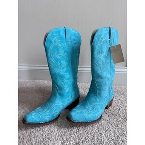 Roper women’s teal cowboy boots, size 8, nwt